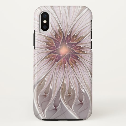 フローラファンタジー、抽象芸術モダンパステルフラワー Case-Mate iPhoneケース (裏面)