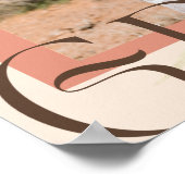 フローラファンタジー:Boho Chic Arch Frame卒業 ポスター (角)