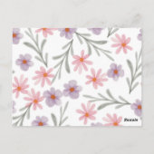 フローラファースト・コミュニオンガール ポストカード (裏面)