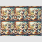 フローラファームハウスキッチンイースターバニーデクページ 薄葉紙 (正面)