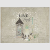 フローラファームハウスランタンエフェメラウッドデクページ 薄葉紙 (正面)