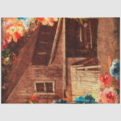 フローラファームハウスヴィンテージレッドバーンデクページ 薄葉紙 (正面)