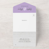 フローラファームブーツ素朴カントリーバ結婚ーン オールインワン招待状 (外側)