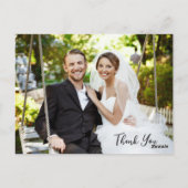 フローラファームブ素朴ー結婚ツのサンキューカード ポストカード (裏面)