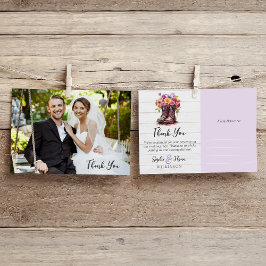 フローラファームブ素朴ー結婚ツのサンキューカード ポストカード