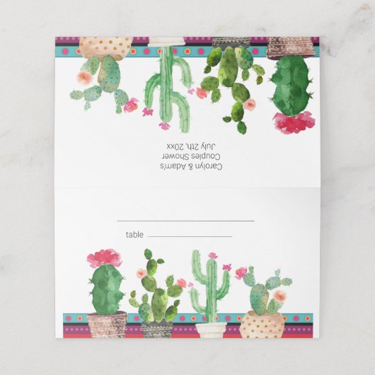 フローラフィエスタサボツカップルシャワー座席表 プレイスカード (外部開封)