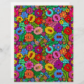 フローラフィエスタスクラップブック紙8.5x11 (正面/裏面)