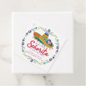 フローラフィエスタソンブレロベビーシャワーメッセージカード フェイバータグ (インサイチュ)