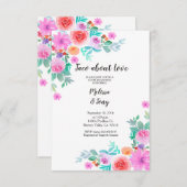 フローラフィエスタタコ'ブロブカップルのシャワー 招待状 (正面/裏面)