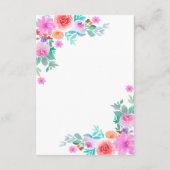 フローラフィエスタタコ'ブロブカップルのシャワー 招待状 (裏面)