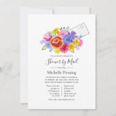 フローラフィエスタブライダルまたはベビーシャワーbyメール 招待状 (正面)