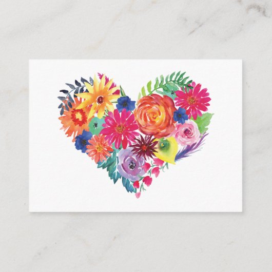 フローラフィエスタブライダルシャワーデイトナイトアイディア エンクロージャーカード (裏面)