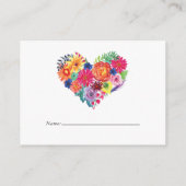 フローラフィエスタブライダルシャワーラッフルチケット エンクロージャーカード (裏面)