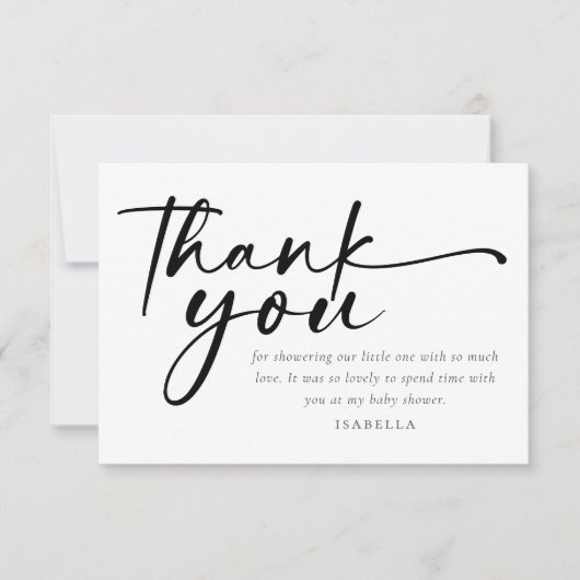 フローラフィエスタベビーシャワー サンキューカード (正面)