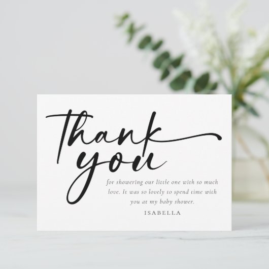 フローラフィエスタベビーシャワー サンキューカード (スタンド正面)