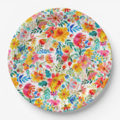 フローラフィエスタベビーシャワー ペーパープレート (正面)