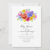 フローラフィエスタベビーシャワー 招待状 (正面)