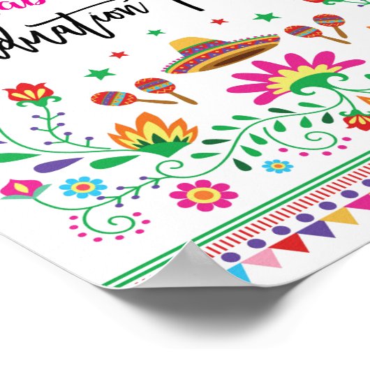 フローラフィエスタ卒業パーティーウェルカムサイン ポスター (角)