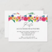 フローラフィエスタ宿泊 エンクロージャーカード (正面/裏面)