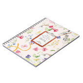 フローラフィットネス | モノグラムマインドセットのリセット ノートブック (左側)