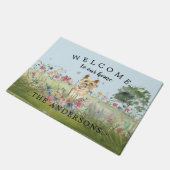 フローラフィールドカーンテリアドッグドアマット ドアマット (アングル)