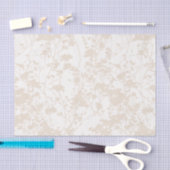 フローラフィールド(アイボリー – シャンパン) 薄葉紙 (クラフト)