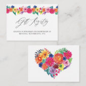 フローラフィ結婚エスタのギフト原簿 エンクロージャーカード (正面/裏面)