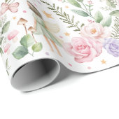 フローラフェアリーお洒落ガーデンティーパーティー誕生日 ラッピングペーパー (ロールコーナー)