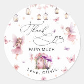 フローラフェアリーかわいいガーデンサンキューフェアリー ラウンドシール (正面)