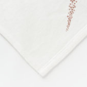 フローラフェアリーエレガントガーデンモノグラムガール子供部屋 フリースブランケット (角)