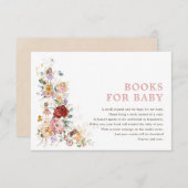 フローラフェアリープリンセスガーデンパーティーブックのためのベビー エンクロージャーカード (正面/裏面)