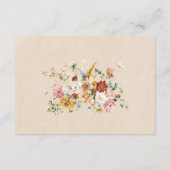 フローラフェアリープリンセスガーデンパーティーブックのためのベビー エンクロージャーカード (裏面)