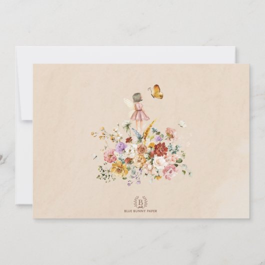 フローラフェアリープリンセス魅惑5thバースデーパーティー 招待状 (裏面)