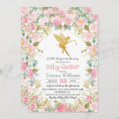 フローラフェアリーベビーシャワー招待状 招待状 (正面/裏面)