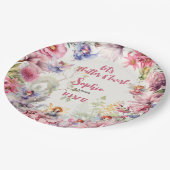 フローラフェアリー園子供の誕生日 ペーパープレート (アングル)