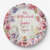 フローラフェアリー園子供の誕生日 ペーパープレート (正面)