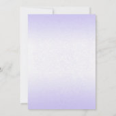 フローラフェアリー誕生日招待状パープルフェアリー 招待状 (裏面)