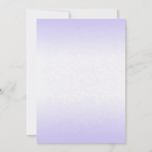 フローラフェアリー誕生日招待状パープルフェアリー 招待状 (裏面)