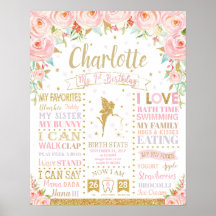 フローラフェアリー1st誕生日マイルストーン誕生統計ポー