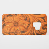 フローラフェイク工具付き革製サドル Case-Mate SAMSUNG GALAXYケース (裏面(横))