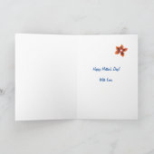 フローラフェイク・レース・マザーズ・デイ・カード・イン・ロー カード (内部)