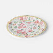 フローラフェスティバルパターン ペーパープレート (アングル)