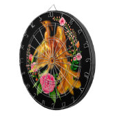 フローラフェニックスが燃えるような灰のファンタジーから上がる ダーツボード (正面右)