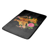 フローラフェニックスが燃えるような灰のファンタジーから上がる バスマット (アングル)