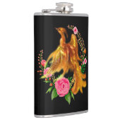 フローラフェニックスが燃えるような灰のファンタジーから上がる フラスク (右)