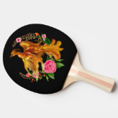 フローラフェニックスが燃えるような灰のファンタジーから上がる 卓球ラケット (横)