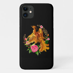 フローラフェニックスが燃えるような灰のファンタジーから上がる iPhone 11 ケース