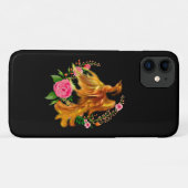 フローラフェニックスが燃えるような灰のファンタジーから上がる Case-Mate iPhoneケース (裏面(横))