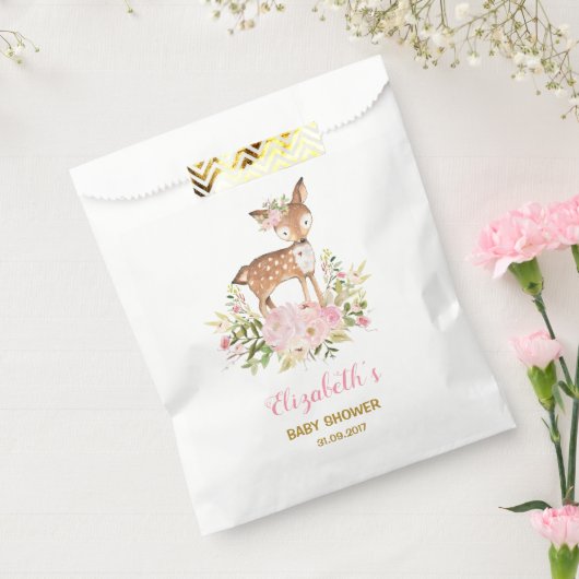 フローラフェミニンディアベビーシャワーウッドランド誕生日 フェイバーバッグ (封をした状態)