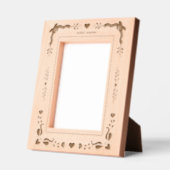 フローラフェミニンハート縁ど枠 レーザー彫刻フレーム (左)